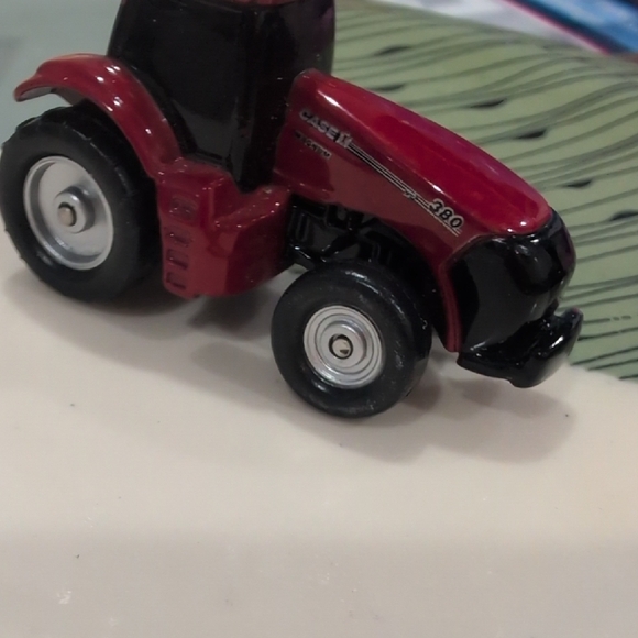 Red Toy Tractor Keychain - Picture 3 of 6